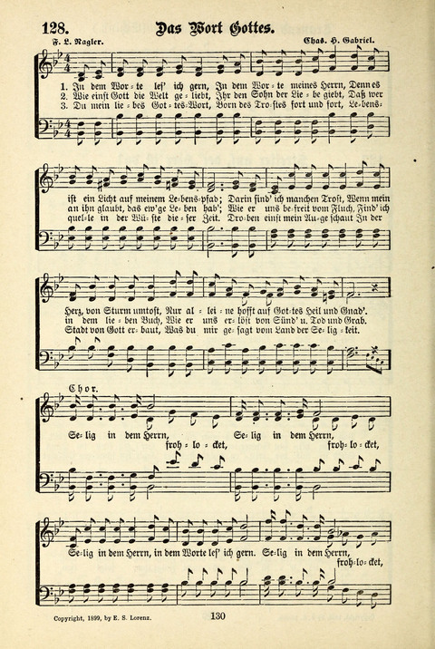 Jubel-Klänge: eine Sammlung geistlicher Lieder für Sonntagschulen und Jugendvereine page 130