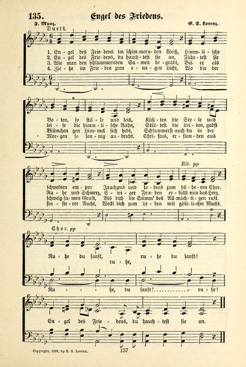 Jubel-Klänge: eine Sammlung geistlicher Lieder für Sonntagschulen und Jugendvereine page 137