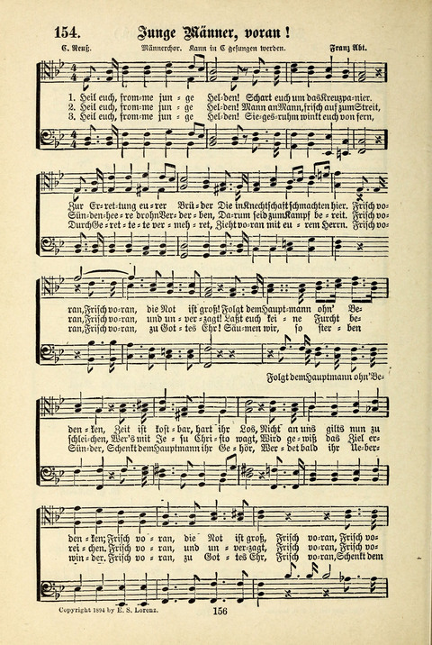 Jubel-Klänge: eine Sammlung geistlicher Lieder für Sonntagschulen und Jugendvereine page 156