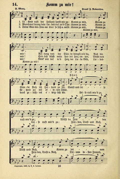Jubel-Klänge: eine Sammlung geistlicher Lieder für Sonntagschulen und Jugendvereine page 16