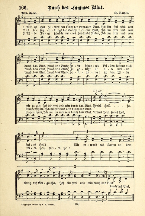 Jubel-Klänge: eine Sammlung geistlicher Lieder für Sonntagschulen und Jugendvereine page 169