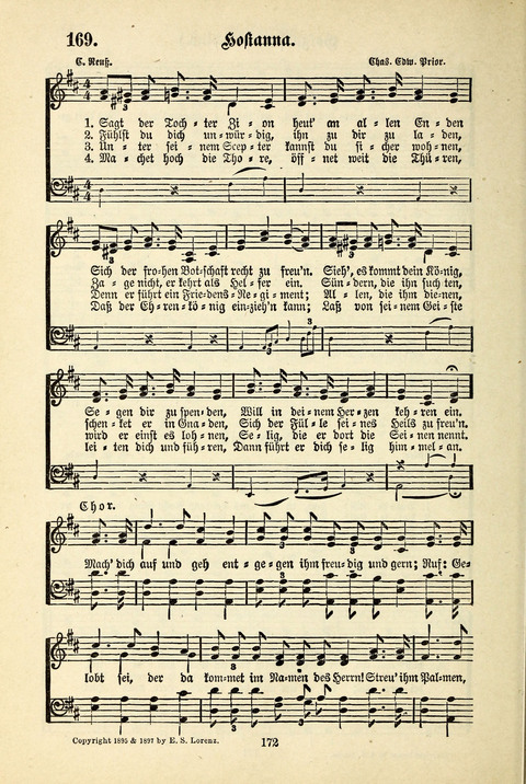 Jubel-Klänge: eine Sammlung geistlicher Lieder für Sonntagschulen und Jugendvereine page 172