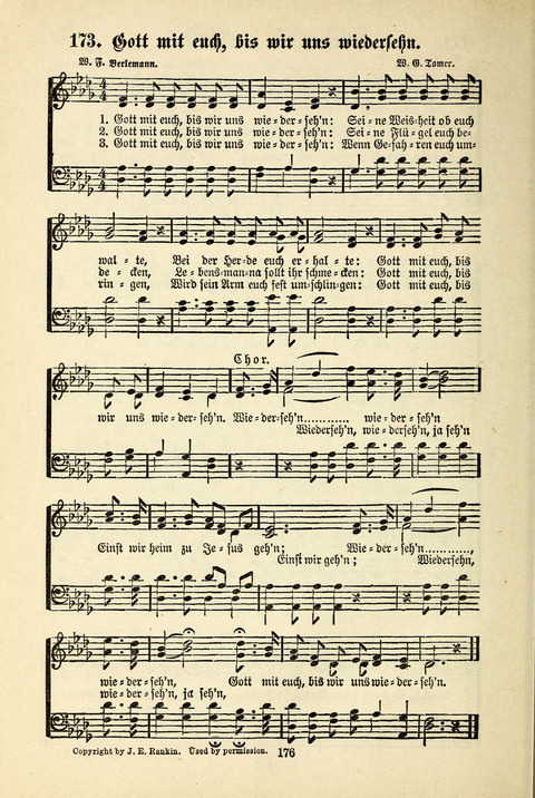 Jubel-Klänge: eine Sammlung geistlicher Lieder für Sonntagschulen und Jugendvereine page 176