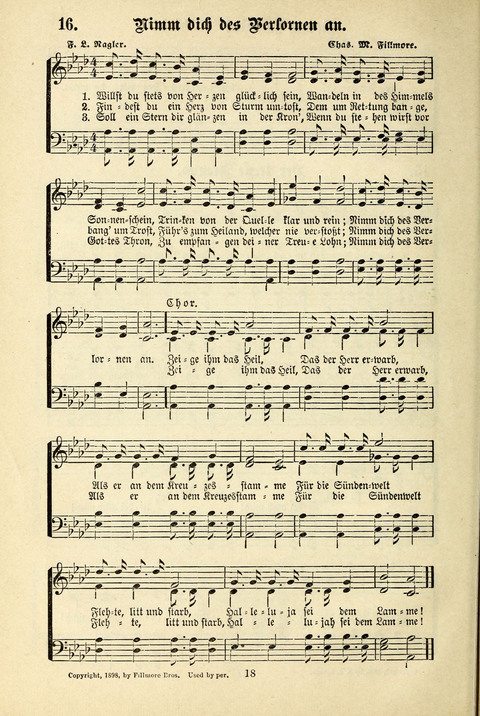 Jubel-Klänge: eine Sammlung geistlicher Lieder für Sonntagschulen und Jugendvereine page 18