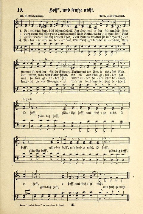 Jubel-Klänge: eine Sammlung geistlicher Lieder für Sonntagschulen und Jugendvereine page 21
