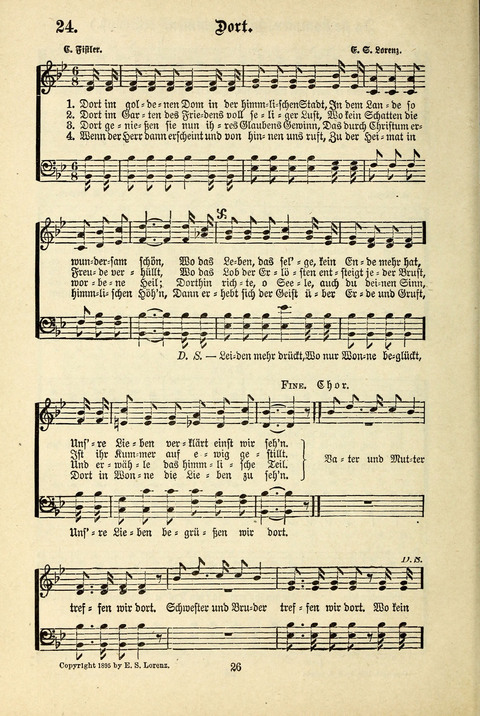 Jubel-Klänge: eine Sammlung geistlicher Lieder für Sonntagschulen und Jugendvereine page 26