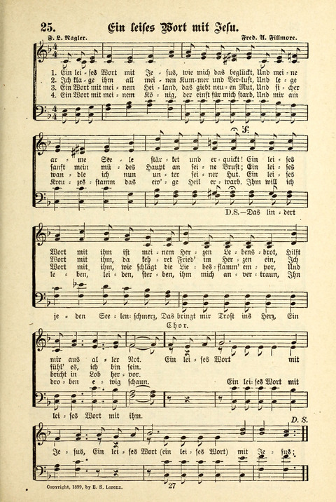 Jubel-Klänge: eine Sammlung geistlicher Lieder für Sonntagschulen und Jugendvereine page 27