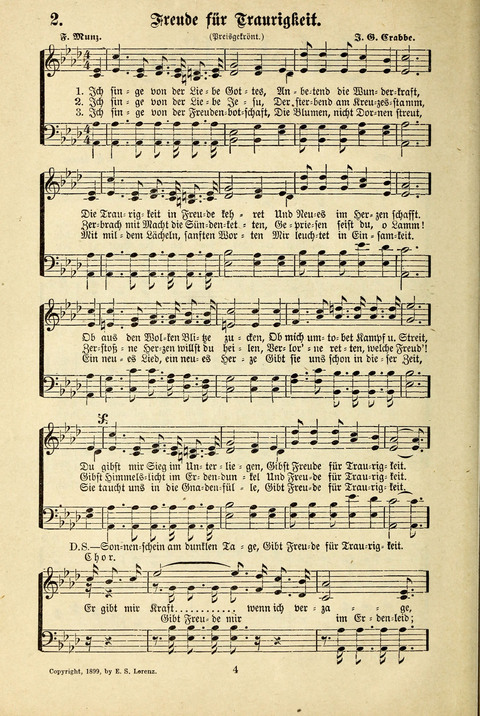 Jubel-Klänge: eine Sammlung geistlicher Lieder für Sonntagschulen und Jugendvereine page 4