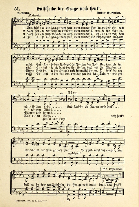 Jubel-Klänge: eine Sammlung geistlicher Lieder für Sonntagschulen und Jugendvereine page 53