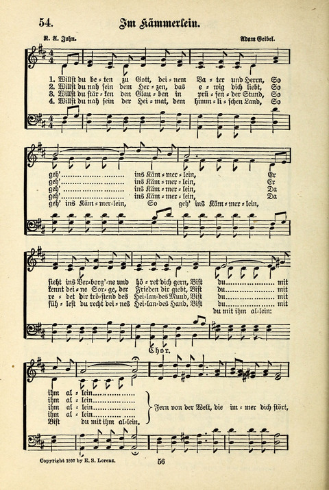 Jubel-Klänge: eine Sammlung geistlicher Lieder für Sonntagschulen und Jugendvereine page 56