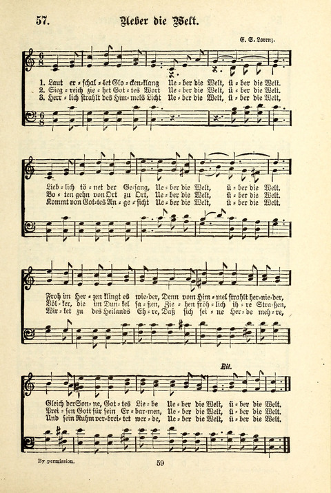 Jubel-Klänge: eine Sammlung geistlicher Lieder für Sonntagschulen und Jugendvereine page 59