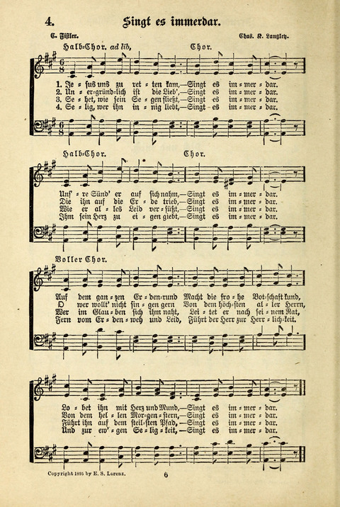 Jubel-Klänge: eine Sammlung geistlicher Lieder für Sonntagschulen und Jugendvereine page 6