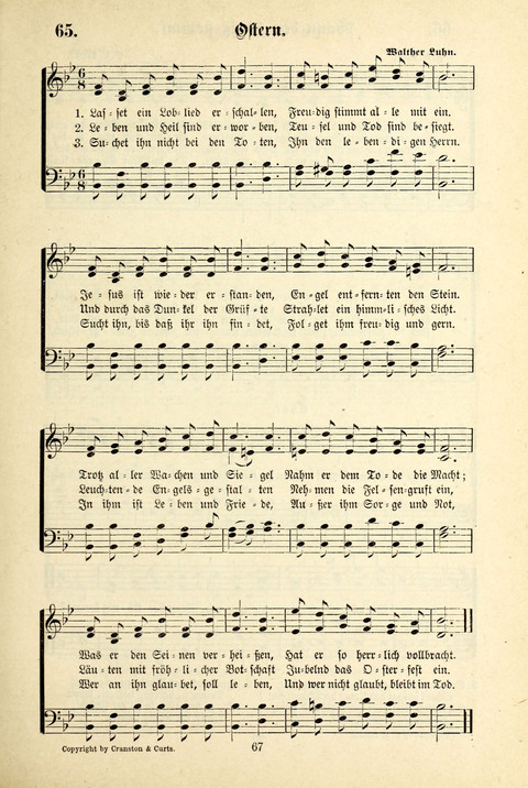 Jubel-Klänge: eine Sammlung geistlicher Lieder für Sonntagschulen und Jugendvereine page 67