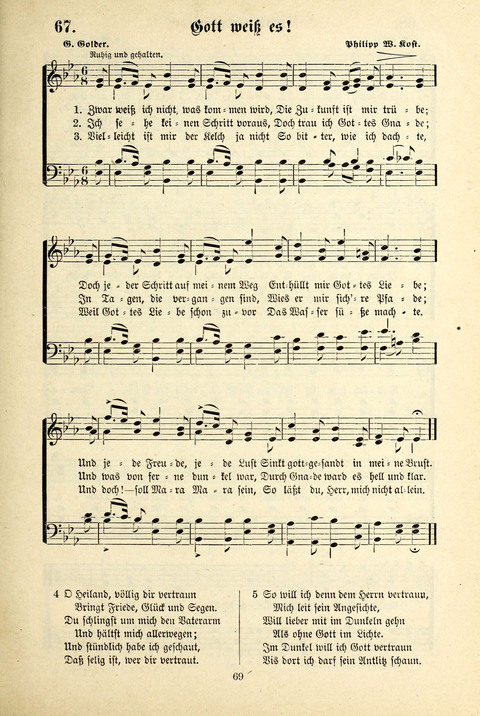 Jubel-Klänge: eine Sammlung geistlicher Lieder für Sonntagschulen und Jugendvereine page 69