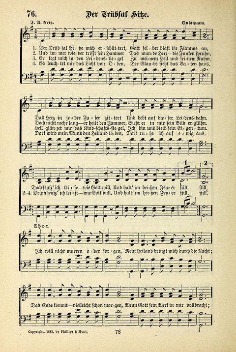 Jubel-Klänge: eine Sammlung geistlicher Lieder für Sonntagschulen und Jugendvereine page 78