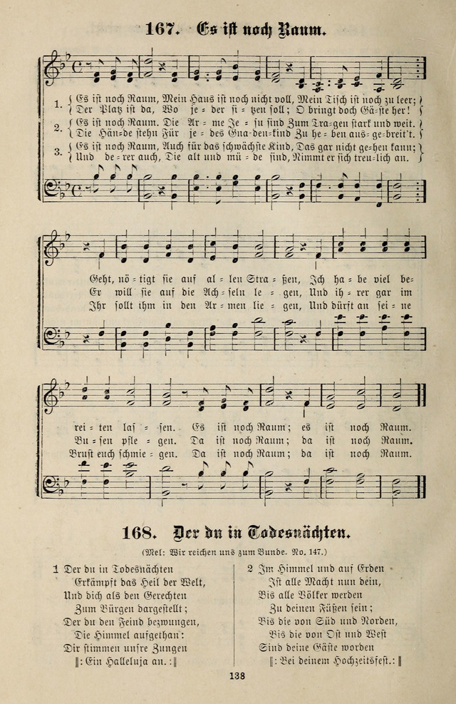 Jugendharfe: Liederbuch für Christliche Vereine, Kirchenchöre, und Sonntagsschulen page 138