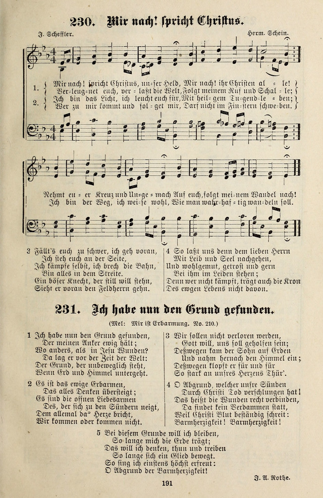 Jugendharfe: Liederbuch für Christliche Vereine, Kirchenchöre, und Sonntagsschulen page 191