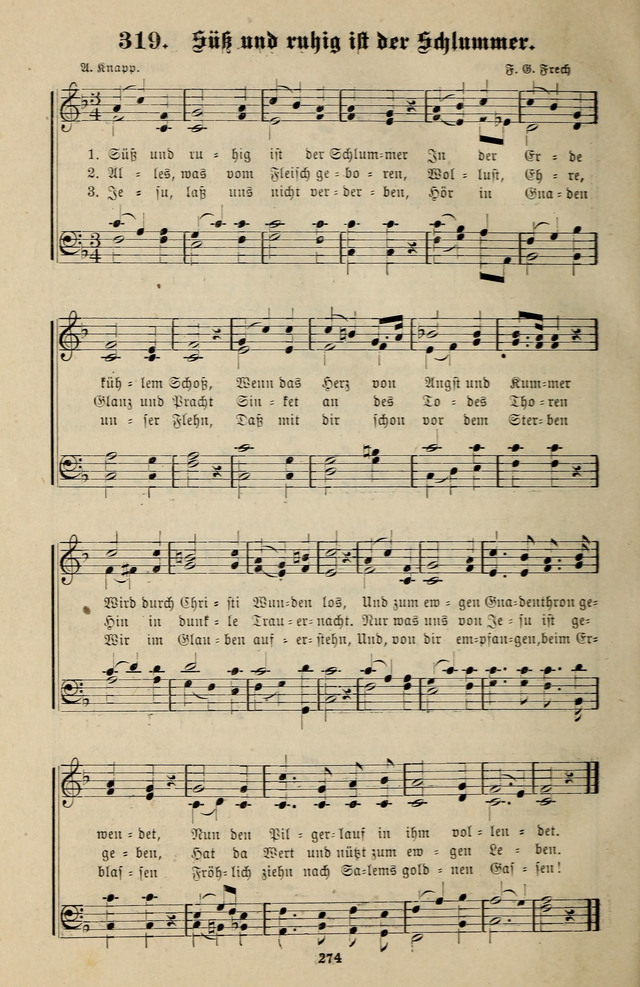 Jugendharfe: Liederbuch für Christliche Vereine, Kirchenchöre, und Sonntagsschulen page 274