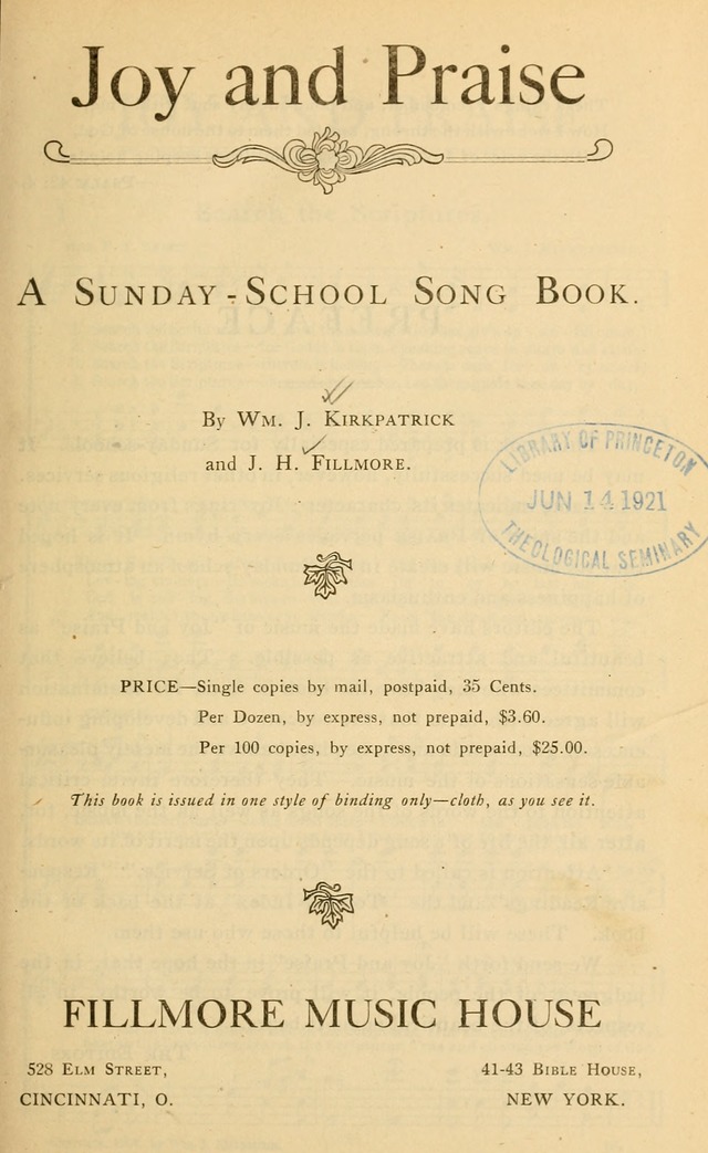 Joy and Praise page 1