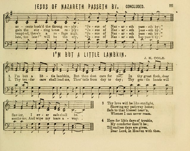 Joyful Songs: a choice collection of new Sunday School music page 111