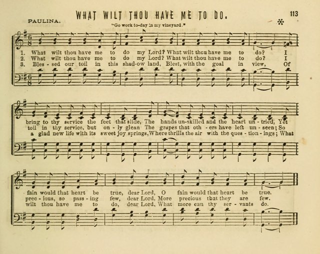 Joyful Songs: a choice collection of new Sunday School music page 113