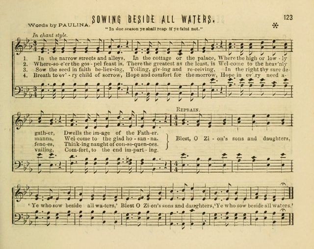 Joyful Songs: a choice collection of new Sunday School music page 123