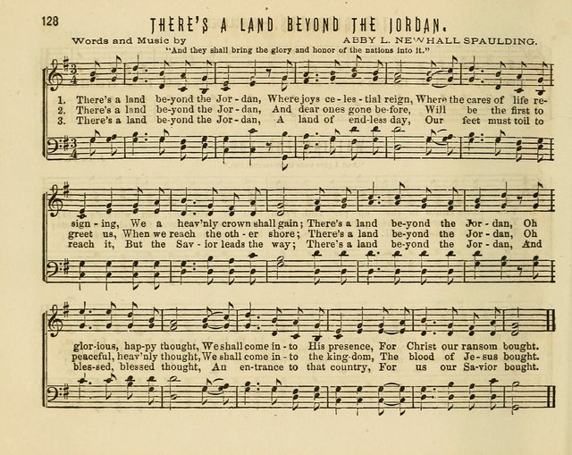 Joyful Songs: a choice collection of new Sunday School music page 128