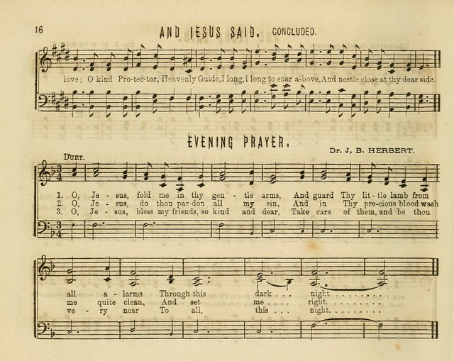 Joyful Songs: a choice collection of new Sunday School music page 16