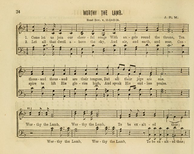 Joyful Songs: a choice collection of new Sunday School music page 34