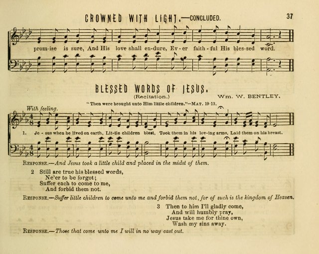 Joyful Songs: a choice collection of new Sunday School music page 37