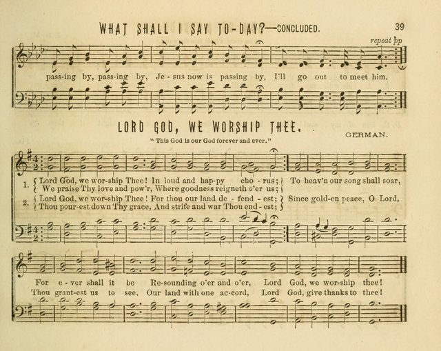 Joyful Songs: a choice collection of new Sunday School music page 39