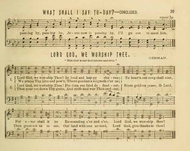 Joyful Songs: a choice collection of new Sunday School music page 39