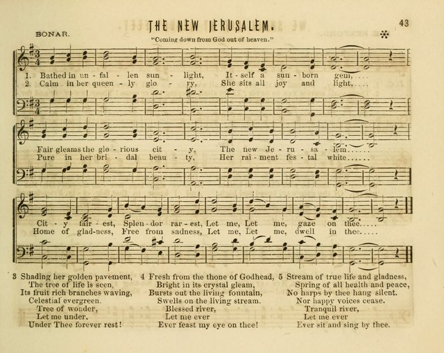 Joyful Songs: a choice collection of new Sunday School music page 43