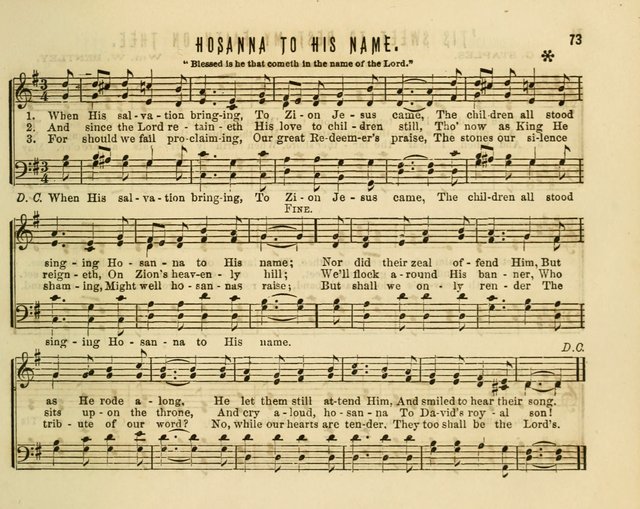 Joyful Songs: a choice collection of new Sunday School music page 73