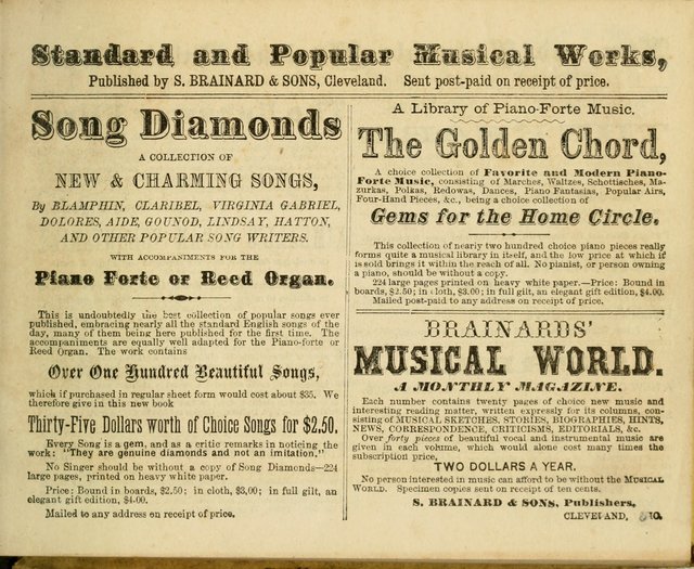 Joyful Songs: a choice collection of new Sunday School music page iii