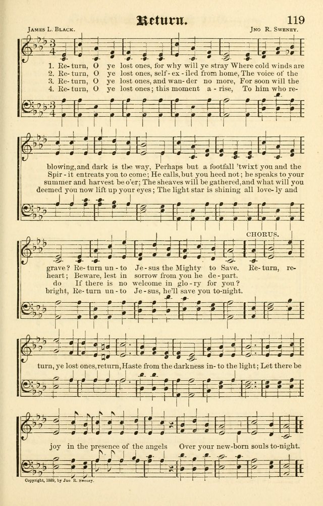 Joyful Sound: a collection of new hymns and music with familiar selections page 119