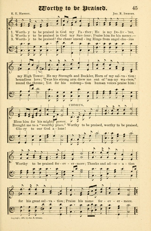 Joyful Sound: a collection of new hymns and music with familiar selections page 45