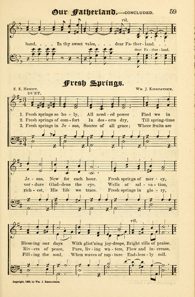 Joyful Sound: a collection of new hymns and music with familiar selections page 59