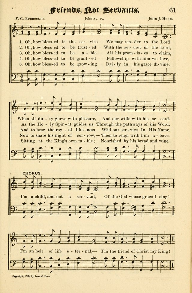 Joyful Sound: a collection of new hymns and music with familiar selections page 61