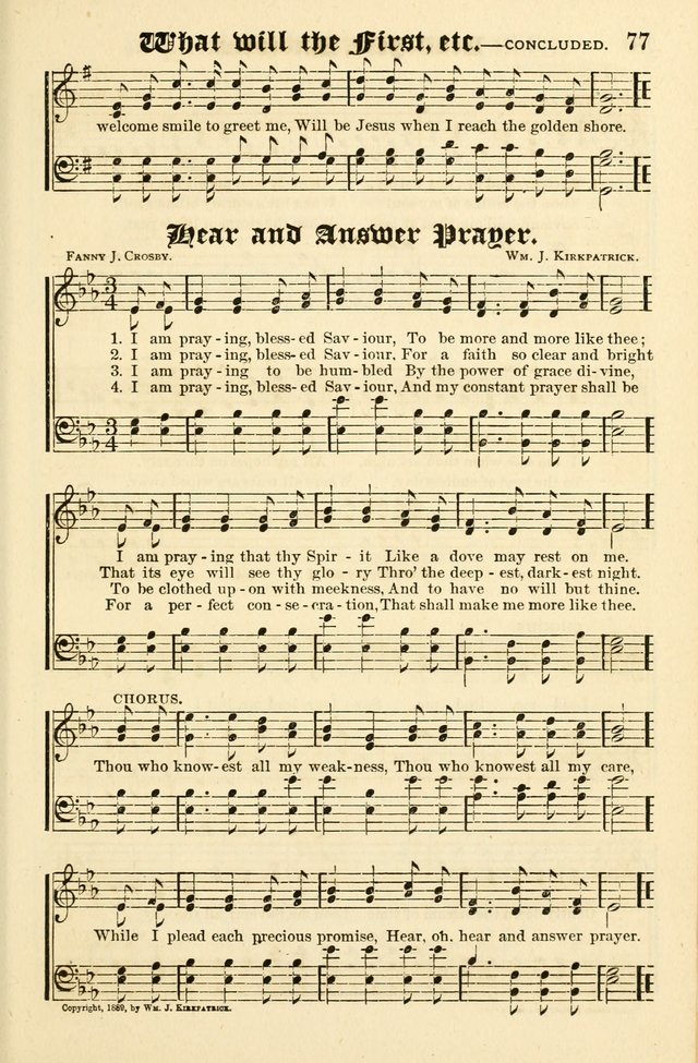 Joyful Sound: a collection of new hymns and music with familiar selections page 77