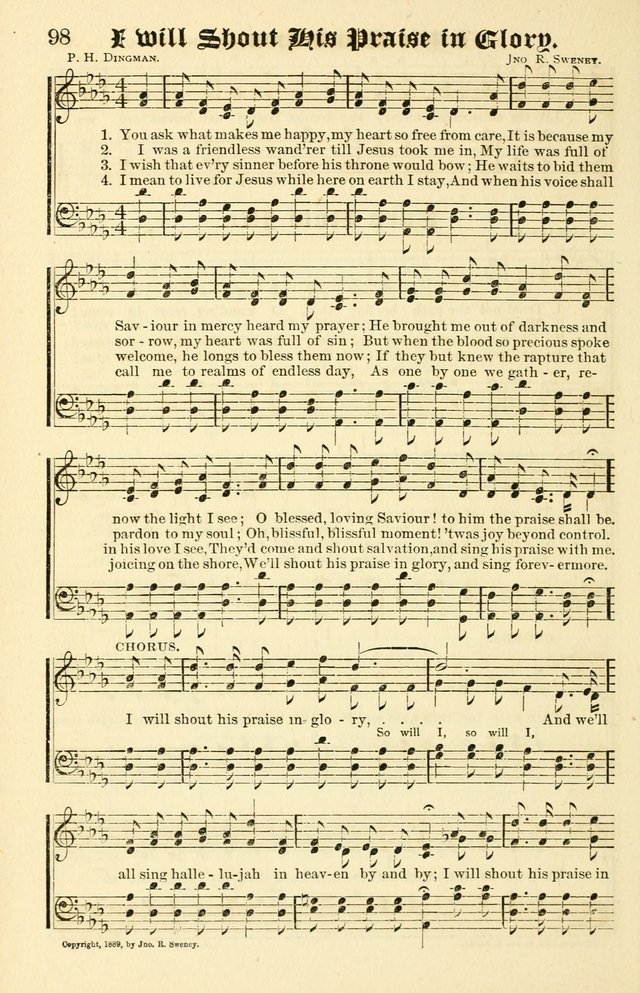 Joyful Sound: a collection of new hymns and music with familiar selections page 98