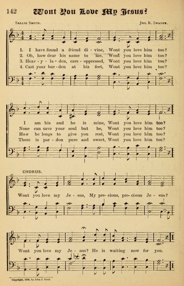 Junior Songs: a collection of sacred hymns and songs; for use in meetings of junior societies, Sunday Schools, etc. page 140