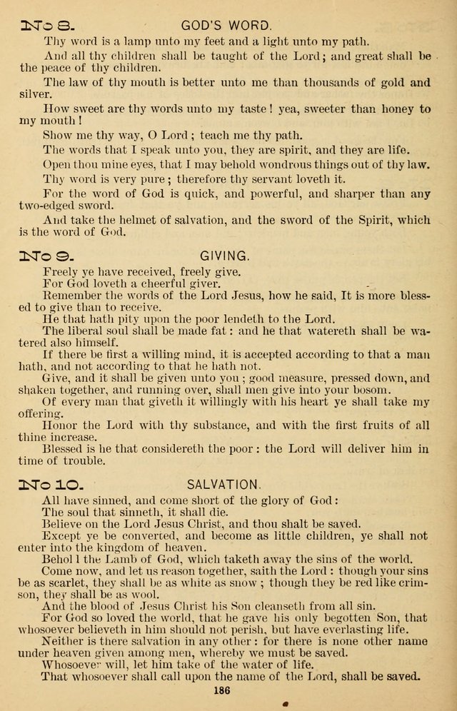 Junior Songs: a collection of sacred hymns and songs; for use in meetings of junior societies, Sunday Schools, etc. page 182