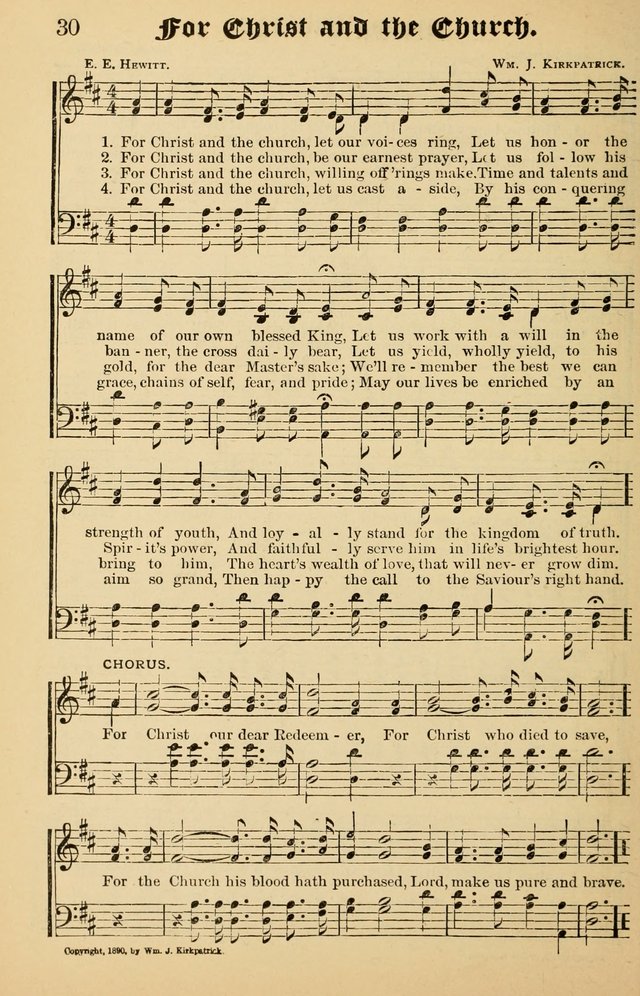 Junior Songs: a collection of sacred hymns and songs; for use in meetings of junior societies, Sunday Schools, etc. page 28