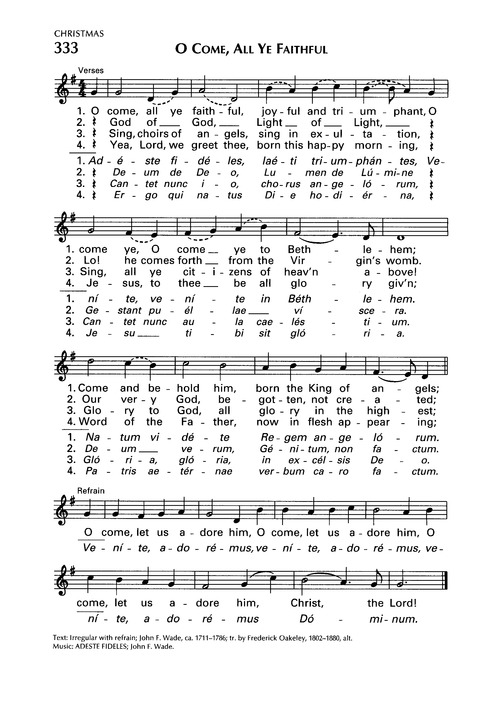 journey songs hymnal index