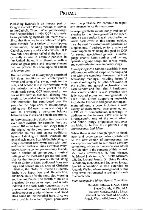 Journeysongs (2nd ed.) page iii