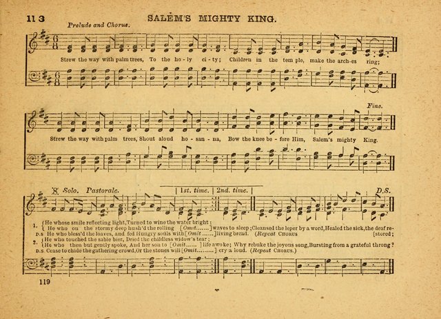 The Jewel: a selection of hymns and tunes for the Sabbath school, designed as a supplement to "The Gem" page 119