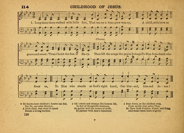 The Jewel: a selection of hymns and tunes for the Sabbath school, designed as a supplement to "The Gem" page 120