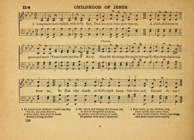 The Jewel: a selection of hymns and tunes for the Sabbath school, designed as a supplement to "The Gem" page 120