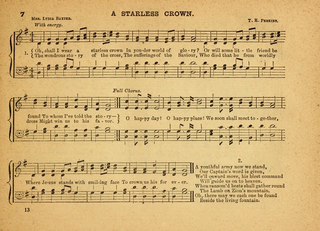 The Jewel: a selection of hymns and tunes for the Sabbath school, designed as a supplement to "The Gem" page 13